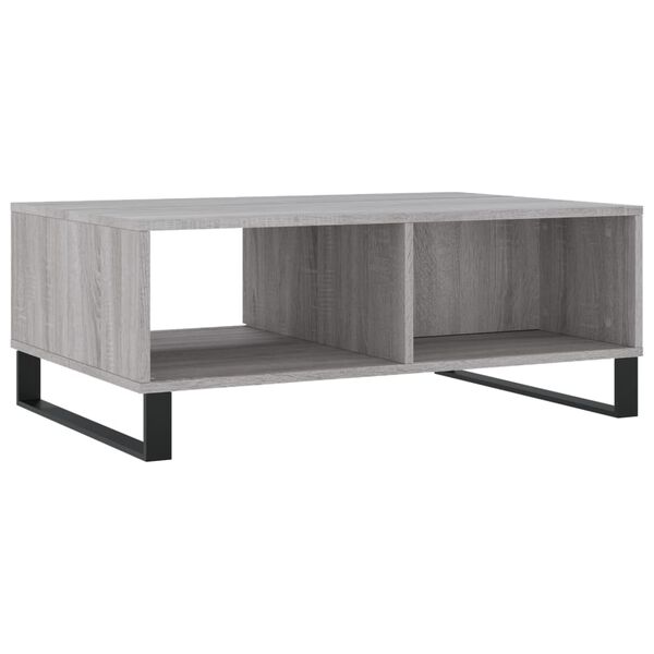 vidaXL Τραπεζάκι Σαλονιού Γκρι Sonoma 90x60x35 εκ. Επεξεργασμένο Ξύλο