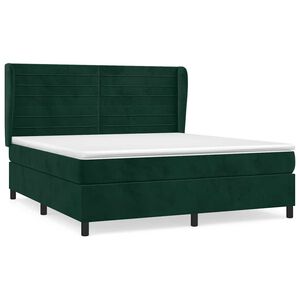 vidaXL &Kappa;&rho;&epsilon;&beta;ά&tau;&iota; Boxspring &mu;&epsilon; &Sigma;&tau;&rho;ώ&mu;&alpha; &Sigma;&kappa;&omicron;ύ&rho;&omicron; &Pi;&rho;ά&sigma;&iota;&nu;&omicron; 160x200&epsilon;&kappa;. &Beta;&epsilon;&lambda;&omicron;ύ&delta;&iota;&nu;&omicron;