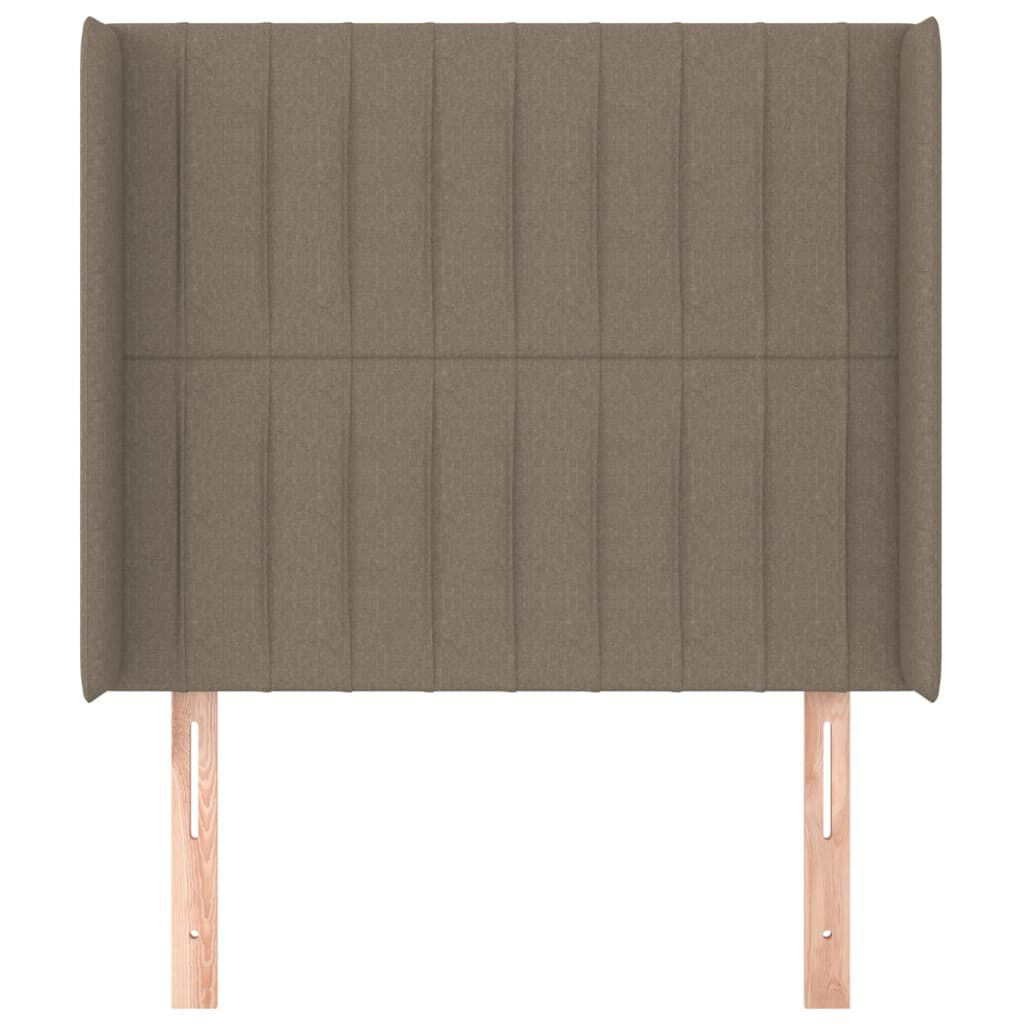 vidaXL Κεφαλάρι με Πτερύγια Taupe 83x16x118/128 εκ. Υφασμάτινο