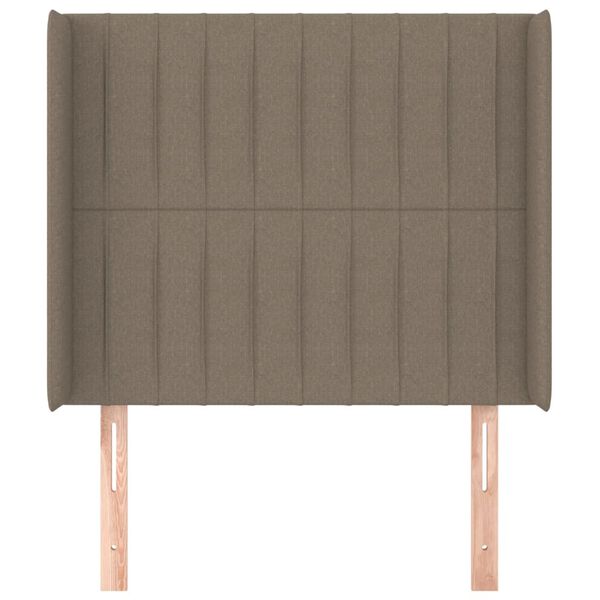 vidaXL Κεφαλάρι με Πτερύγια Taupe 83x16x118/128 εκ. Υφασμάτινο