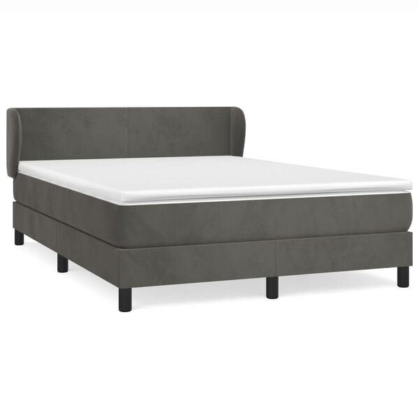 vidaXL &Kappa;&rho;&epsilon;&beta;ά&tau;&iota; Boxspring &mu;&epsilon; &Sigma;&tau;&rho;ώ&mu;&alpha; &Sigma;&kappa;&omicron;ύ&rho;&omicron; &Gamma;&kappa;&rho;&iota; 140x200 &epsilon;&kappa;. &Beta;&epsilon;&lambda;&omicron;ύ&delta;&iota;&nu;&omicron;