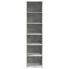 vidaXL Ντουλάπι Γκρι Σκυροδέματος 45x41x185 εκ. Επεξεργασμένο Ξύλο
