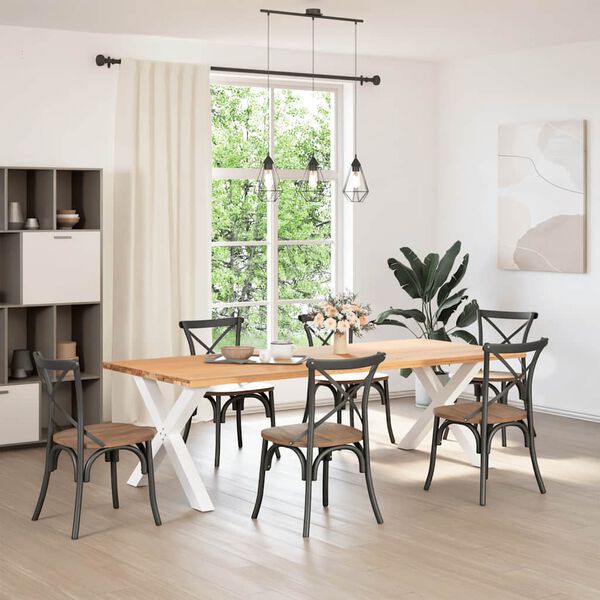 vidaXL &Pi;ό&delta;&iota;&alpha; &Tau;&rho;&alpha;&pi;&epsilon;&zeta;&alpha;&rho;ί&alpha;&sigmaf; &sigma;&epsilon; &Sigma;&chi;ή&mu;&alpha; &Chi;, 2 &tau;&epsilon;&mu;. &Lambda;&epsilon;&upsilon;&kappa;ά 90x(72-73) &epsilon;&kappa;. &Alpha;&tau;&sigma;ά&lambda;&iota;