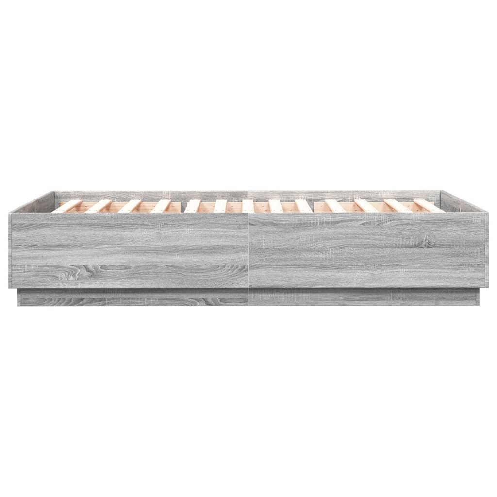 vidaXL Πλαίσιο Κρεβατιού Γκρι Sonoma 140x200 εκ. Επεξεργασμένο Ξύλο