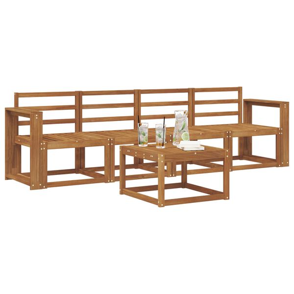 vidaXL &Sigma;&epsilon;&iota;&rho;ά &Kappa;&alpha;&nu;&alpha;&pi;έ &Epsilon;&xi;&omega;&tau;&epsilon;&rho;&iota;&kappa;&omicron;ύ 5 pcs &Phi;&upsilon;&sigma;&iota;&kappa;ό &Sigma;&tau;&epsilon;&rho;&epsilon;ό &Xi;ύ&lambda;&omicron; &Alpha;&kappa;&alpha;&kappa;ί&alpha;&sigmaf;