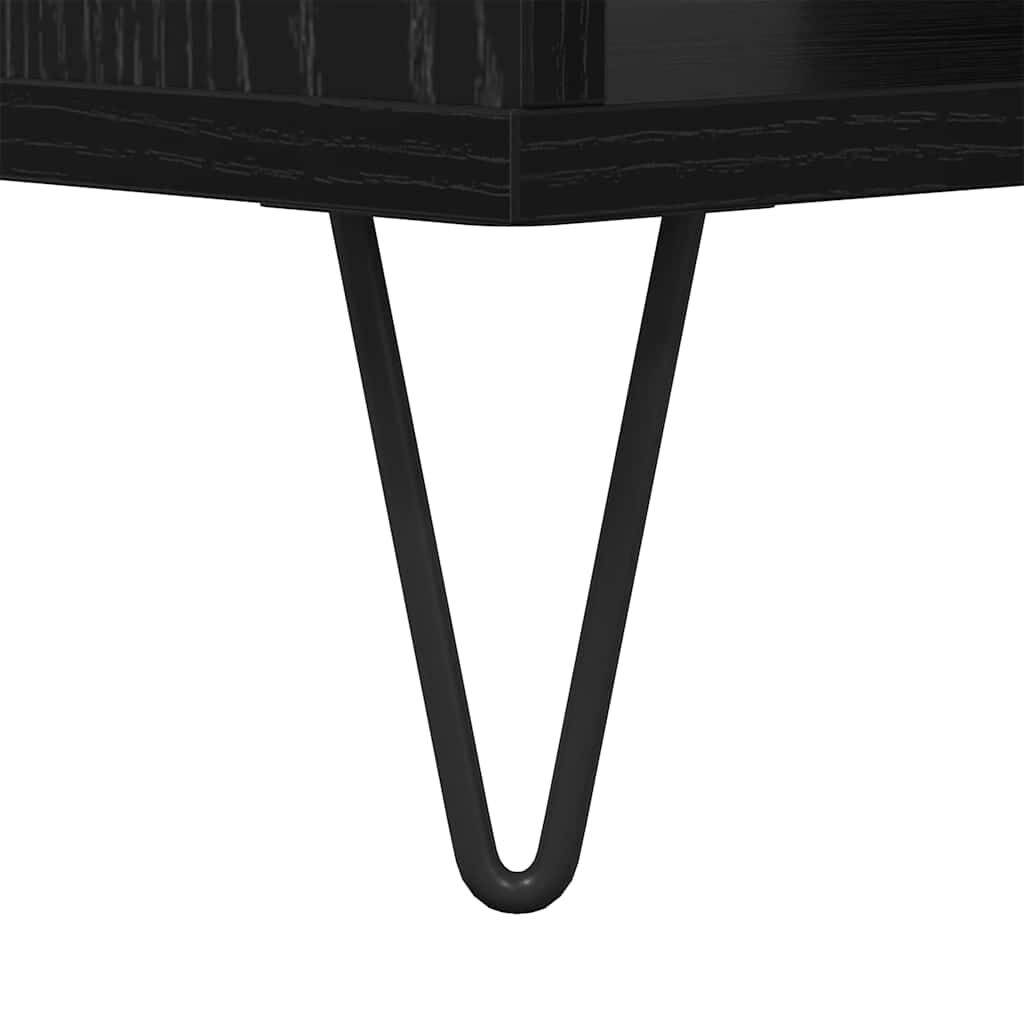 vidaXL Τραπεζάκι σαλονιού Μαύρη δρυς 60 x 50 x 40 εκ