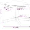 vidaXL Υποπόδιο Κόκκινο 60x60x36 εκ. από Συνθετικό Δέρμα
