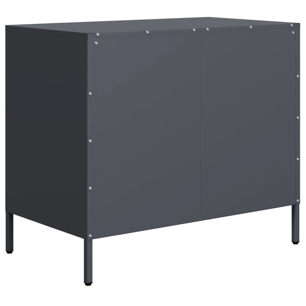 vidaXL Ντουλάπι Ανθρακί 68x39x58,5 εκ. από Χάλυβα Ψυχρής Έλασης