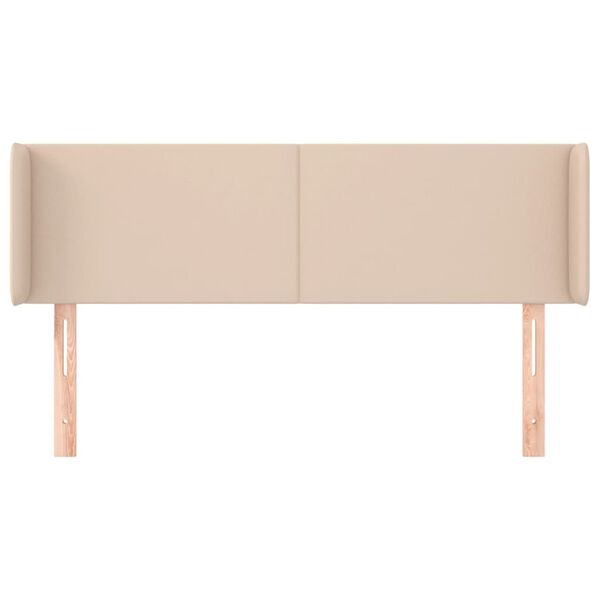 vidaXL Κεφαλάρι με Πτερύγια Καπουτσίνο 147x16x78/88εκ. Συνθετικό Δέρμα