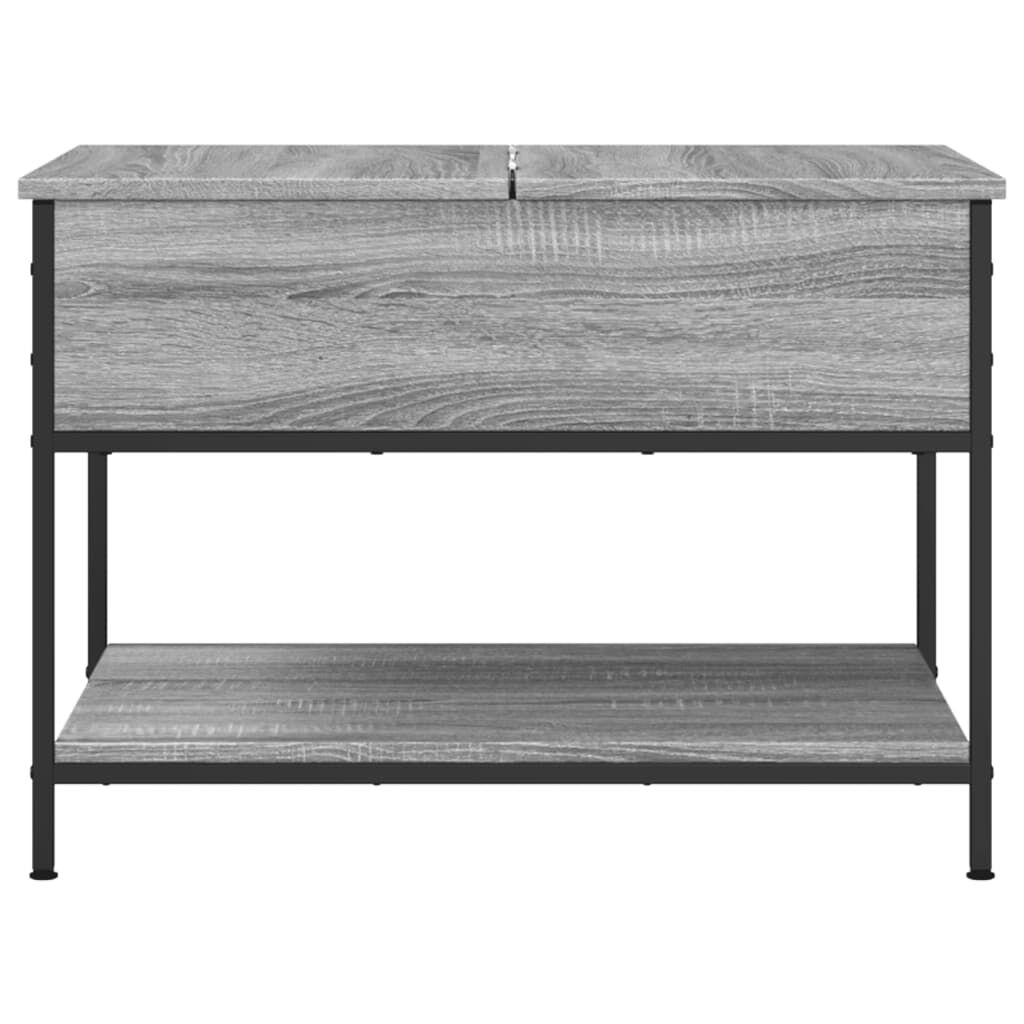 vidaXL Τραπεζάκι Σαλονιού Γκρι Sonoma 70x50x50 εκ. Επεξ. Ξύλο/Μέταλλο