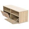 vidaXL Έπιπλα Τηλεόρασης 2 τεμ. Χρ. Δρυός 95x35x36 εκ. από Επεξ. Ξύλο