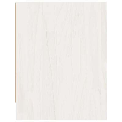 vidaXL Κομοδίνα 2 τεμ. Λευκά 40 x 30,5 x 40 εκ. από Μασίφ Ξύλο Πεύκου