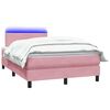vidaXL &Kappa;&rho;&epsilon;&beta;ά&tau;&iota; Boxspring &mu;&epsilon; &Sigma;&tau;&rho;ώ&mu;&alpha; & LED &rho;&omicron;&zeta; 120x220 cm &Beta;&epsilon;&lambda;&omicron;ύ&delta;&iota;&nu;&omicron;