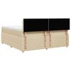 vidaXL &Kappa;&rho;&epsilon;&beta;ά&tau;&iota; Boxspring &mu;&epsilon; &Sigma;&tau;&rho;ώ&mu;&alpha; &Kappa;&rho;&epsilon;&mu; 200x200 &epsilon;&kappa;. &Upsilon;&phi;&alpha;&sigma;&mu;ά&tau;&iota;&nu;&omicron;