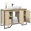 vidaXL Ντουλάπι Νιπτήρα Μπάνιου Sonoma Δρυς 91x35x60 εκ. Επεξ. Ξύλο