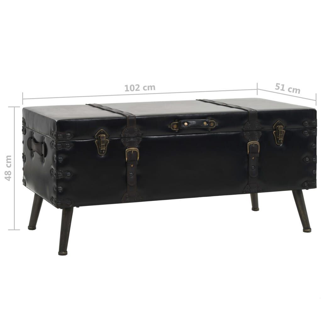 vidaXL Τραπεζάκι Σαλονιού 102 x 51 x 48 εκ. από MDF και Ατσάλι