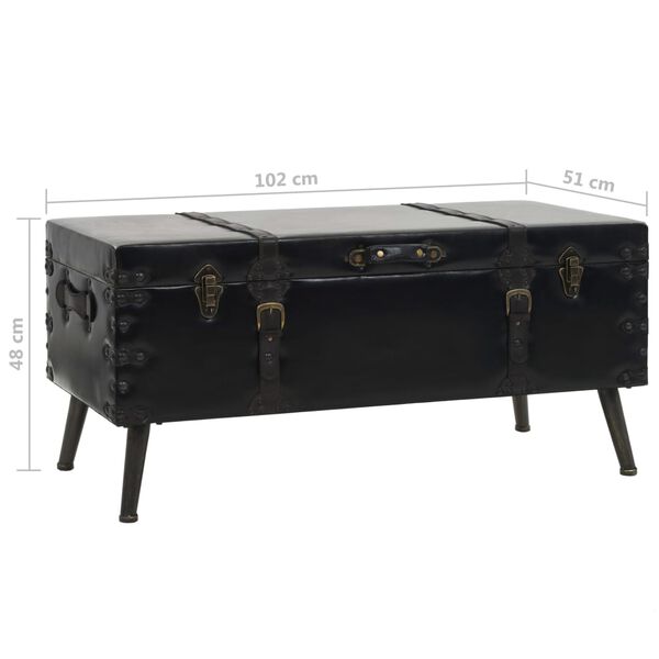 vidaXL Τραπεζάκι Σαλονιού 102 x 51 x 48 εκ. από MDF και Ατσάλι