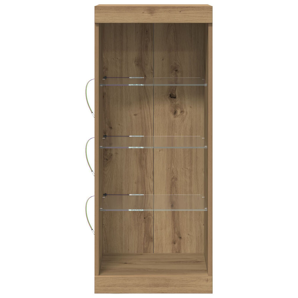 vidaXL Μπουφές με LED Φώτα Ξύλο Artisan 41x37x100 εκ