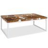vidaXL &Tau;&rho;&alpha;&pi;&epsilon;&zeta;ά&kappa;&iota; &Sigma;&alpha;&lambda;&omicron;&nu;&iota;&omicron;ύ 110 x 60 x 40 &epsilon;&kappa;. &alpha;&pi;ό &Xi;ύ&lambda;&omicron; Teak &kappa;&alpha;&iota; &Rho;&eta;&tau;ί&nu;&eta;