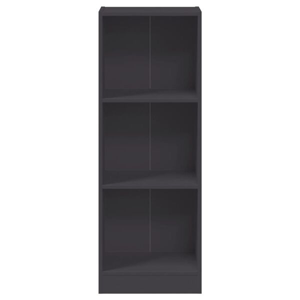 vidaXL Βιβλιοθήκη με 3 Ράφια Λευκή 40x24x109 εκ. Επεξεργασμένο Ξύλο