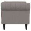 vidaXL Πολυθρόνα Chesterfield Taupe Υφασμάτινη