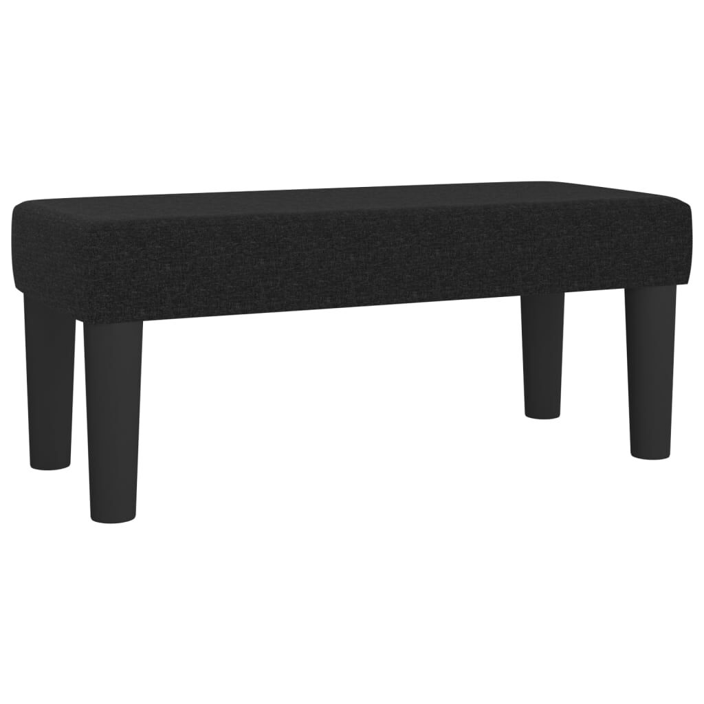 vidaXL Κρεβάτι Boxspring με Στρώμα Μαύρο 80 x 200 εκ. Υφασμάτινο