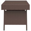 vidaXL Τραπεζάκι Βοηθητικό Πτυσσόμενο Καφέ 60x40x38εκ. Συνθετικό Ρατάν