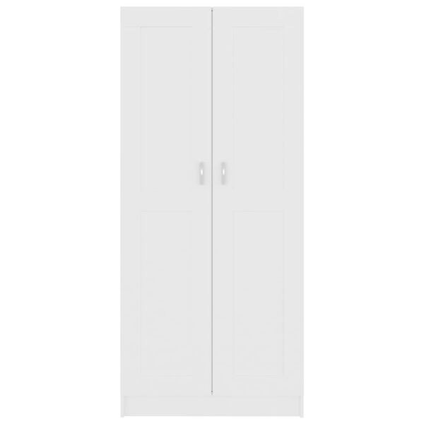 vidaXL Βιβλιοθήκη Λευκή 82,5 x 30,5 x 185,5 εκ. Επεξ. Ξύλο