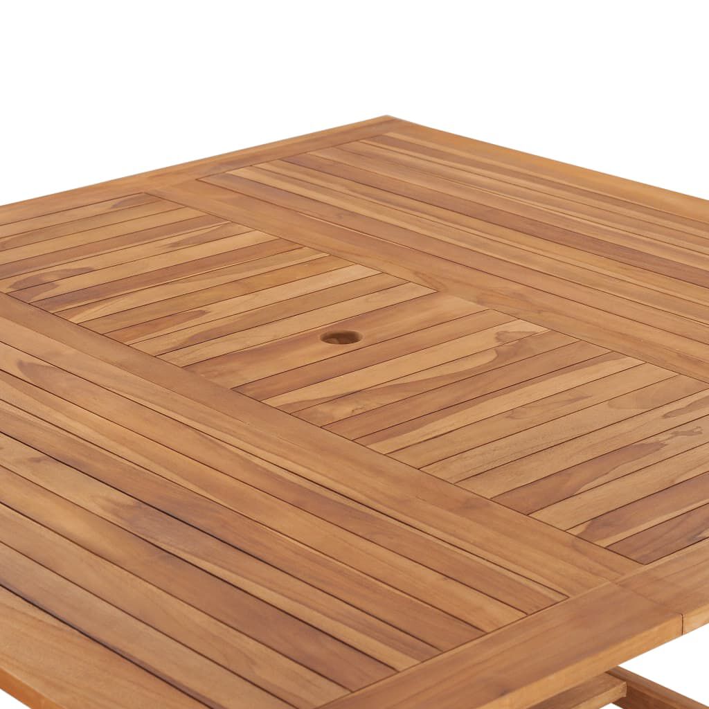 vidaXL Τραπέζι Κήπου 150 x 150 x 76 εκ. από Μασίφ Ξύλο Teak