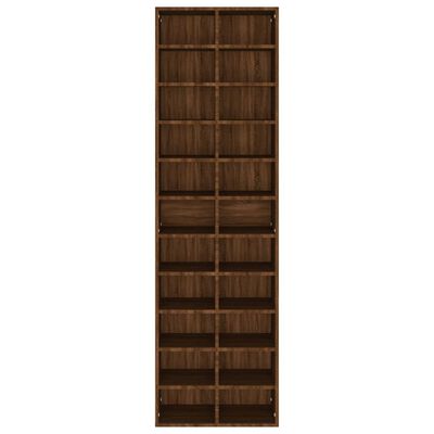 vidaXL Παπουτσοθήκη Καφέ Δρυς 54 x 34 x 183 εκ. από Επεξεργασμένο Ξύλο