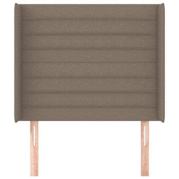 vidaXL Κεφαλάρι με Πτερύγια Taupe 83x16x118/128 εκ. Υφασμάτινο