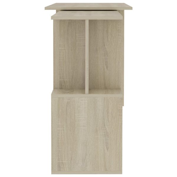 vidaXL Γραφείο Γωνιακό Sonoma Δρυς 200 x 50 x 76 εκ. από Επεξ. Ξύλο