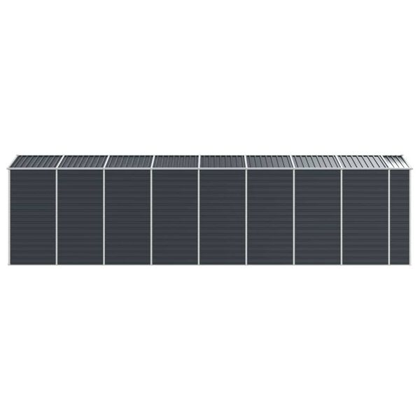 vidaXL Αποθήκη Κήπου Ανθρακί 191x725x198 εκ. από Γαλβανισμένο Ατσάλι