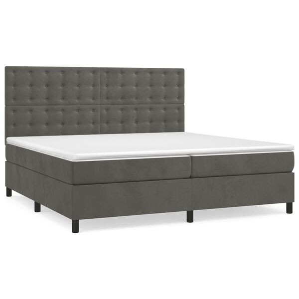 vidaXL &Kappa;&rho;&epsilon;&beta;ά&tau;&iota; Boxspring &mu;&epsilon; &Sigma;&tau;&rho;ώ&mu;&alpha; &Sigma;&kappa;&omicron;ύ&rho;&omicron; &Gamma;&kappa;&rho;&iota; 200x200 &epsilon;&kappa;. &Beta;&epsilon;&lambda;&omicron;ύ&delta;&iota;&nu;&omicron;