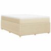 vidaXL &Kappa;&rho;&epsilon;&beta;ά&tau;&iota; Boxspring &mu;&epsilon; &Sigma;&tau;&rho;ώ&mu;&alpha; &Kappa;&rho;&epsilon;&mu; 140x190 &epsilon;&kappa;. &Upsilon;&phi;&alpha;&sigma;&mu;ά&tau;&iota;&nu;&omicron;