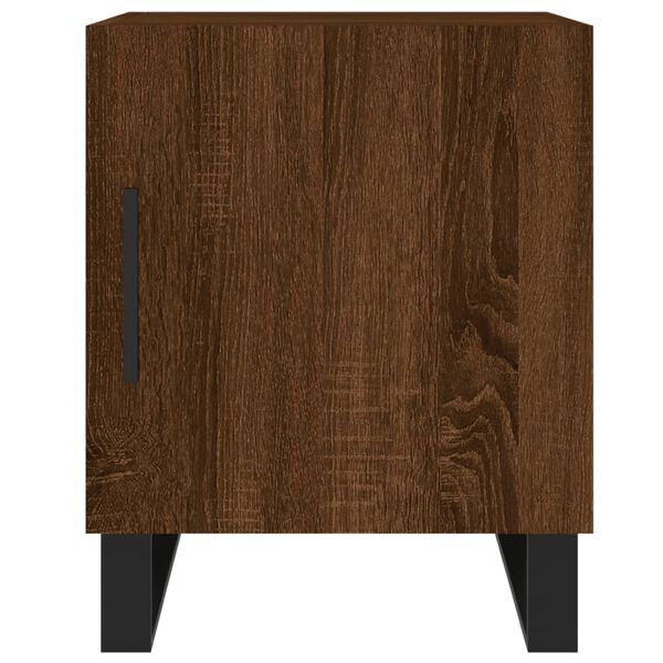 vidaXL Κομοδίνο Καφέ Δρυς 40 x 40 x 50 εκ. από Επεξεργασμένο Ξύλο