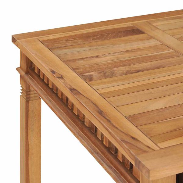 vidaXL Τραπεζαρία Κήπου 80 x 80 x 80 εκ. από Μασίφ Ξύλο Teak