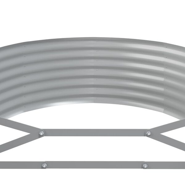 vidaXL Ζαρντινιέρα Ανθρακί 322x100x36εκ Ατσάλι με Ηλεκτρ. Βαφή Πούδρας
