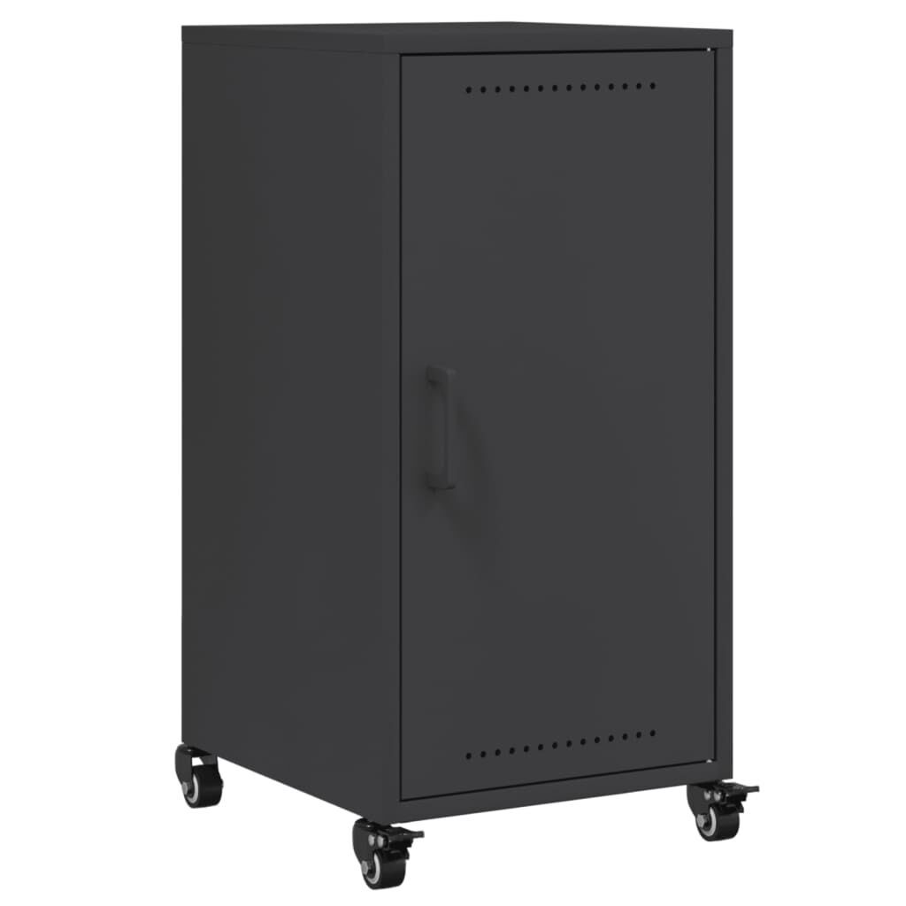 vidaXL Ντουλάπι Μαύρο 36x39x72 εκ. από Ατσάλι