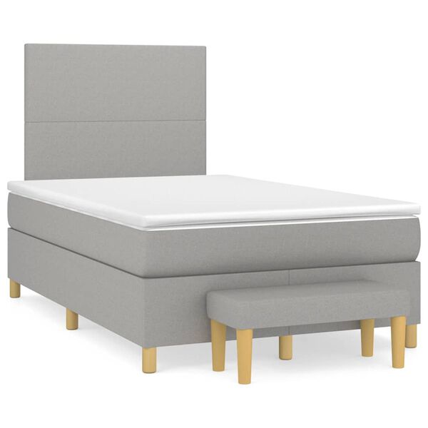 vidaXL &Kappa;&rho;&epsilon;&beta;ά&tau;&iota; Boxspring &mu;&epsilon; &Sigma;&tau;&rho;ώ&mu;&alpha; &Alpha;&nu;&omicron;&iota;&chi;&tau;ό &Gamma;&kappa;&rho;&iota; 120x190 &epsilon;&kappa;. &Upsilon;&phi;&alpha;&sigma;&mu;ά&tau;&iota;&nu;&omicron;