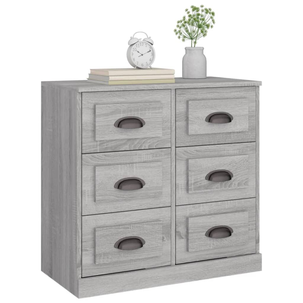vidaXL Μπουφές Γκρι Sonoma 70x35,5x67,5 εκ. από Επεξεργασμένο Ξύλο