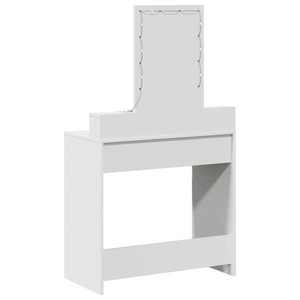 vidaXL Τραπέζι περιποίησης Λευκό 79 x 41 x 140 εκ. Επεξεργασμένο ξύλο