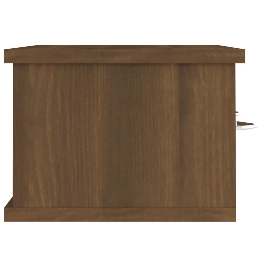 vidaXL Ντουλάπι Τοίχου Καφέ Δρυς 60x26x18,5 εκ. Επεξεργασμένο Ξύλο