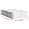 vidaXL Πλαίσιο Κρεβατιού χωρίς στρώμα Μαύρο 120x190 εκ. Υφασμάτινο