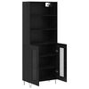 vidaXL Highboard 2 pcs &Mu;&alpha;ύ&rho;&eta; &Omicron;&xi;&upsilon;ά &Epsilon;&pi;&epsilon;&xi;&epsilon;&rho;&gamma;&alpha;&sigma;&mu;έ&nu;&omicron; &xi;ύ&lambda;&omicron;
