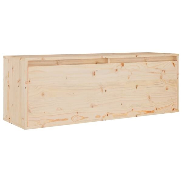 vidaXL Ντουλάπι Τοίχου 100 x 30 x 35 εκ. από Μασίφ Ξύλο Πεύκου