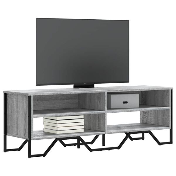 vidaXL Έπιπλο Τηλεόρασης Γκρι Sonoma 122x34x41 εκ. από Επεξεργ. Ξύλο