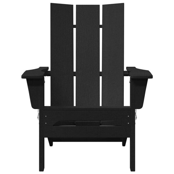 vidaXL Πτυσσόμενες Καρέκλες Adirondack 2 τμχ Μαύρο 74.5x80.5x90 cm HDPE