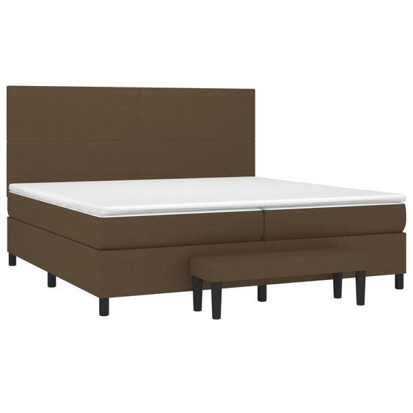 vidaXL &Kappa;&rho;&epsilon;&beta;ά&tau;&iota; Boxspring &mu;&epsilon; &Sigma;&tau;&rho;ώ&mu;&alpha; &Sigma;&kappa;&omicron;ύ&rho;&omicron; &Kappa;&alpha;&phi;έ 200x200 &epsilon;&kappa;. &Upsilon;&phi;&alpha;&sigma;&mu;ά&tau;&iota;&nu;&omicron;