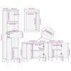 vidaXL Έπιπλα μπάνιου με συρτάρι Επιτοίχιο 4 pcs 38 x 33 x 160 εκ.